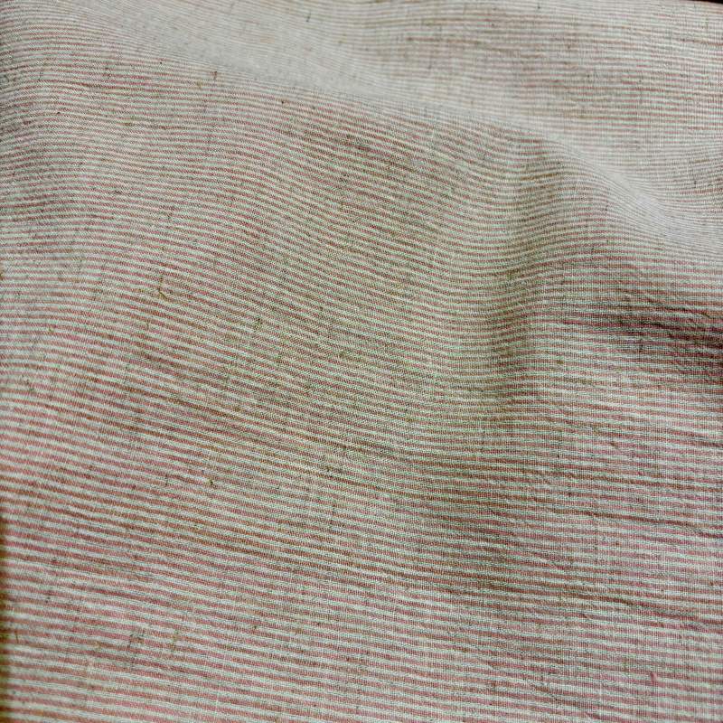 Tessuto Giapponese Tinto in Filo Rosa a Righine Sojitz Fashion - 1