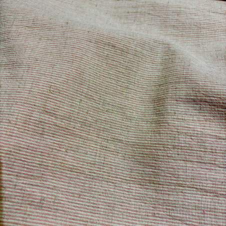 Tessuto Giapponese Tinto in Filo Rosa a Righine Sojitz Fashion - 1