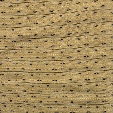 Marcus Fabrics, Praire Dobby, Tessuto Tinto in Filo Ocra con disegni neri Marcus Fabrics - 1