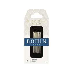 Bohin, Aghi Longues Lunghi con Punta Sottile A1F per Cucito a Mano n8 - 20pz Bohin - 1