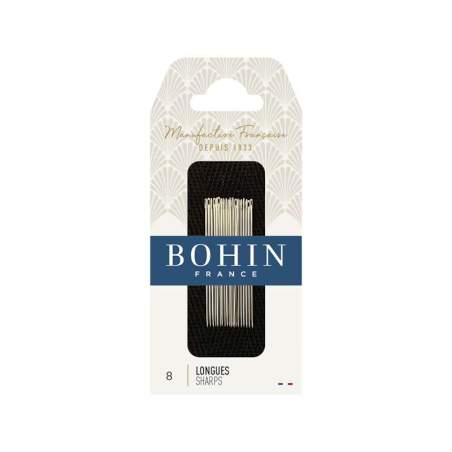 Bohin, Aghi Longues Lunghi con Punta Sottile A1F per Cucito a Mano n8 - 20pz Bohin - 1