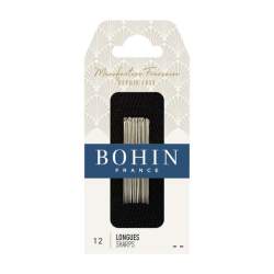 Bohin, Aghi Longues Lunghi con Punta Sottile A1F per Cucito a Mano n12 - 20pz Bohin - 1