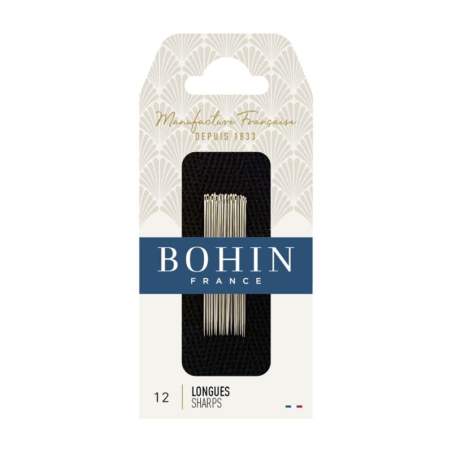 Bohin, Aghi Longues Lunghi con Punta Sottile A1F per Cucito a Mano n12 - 20pz Bohin - 1