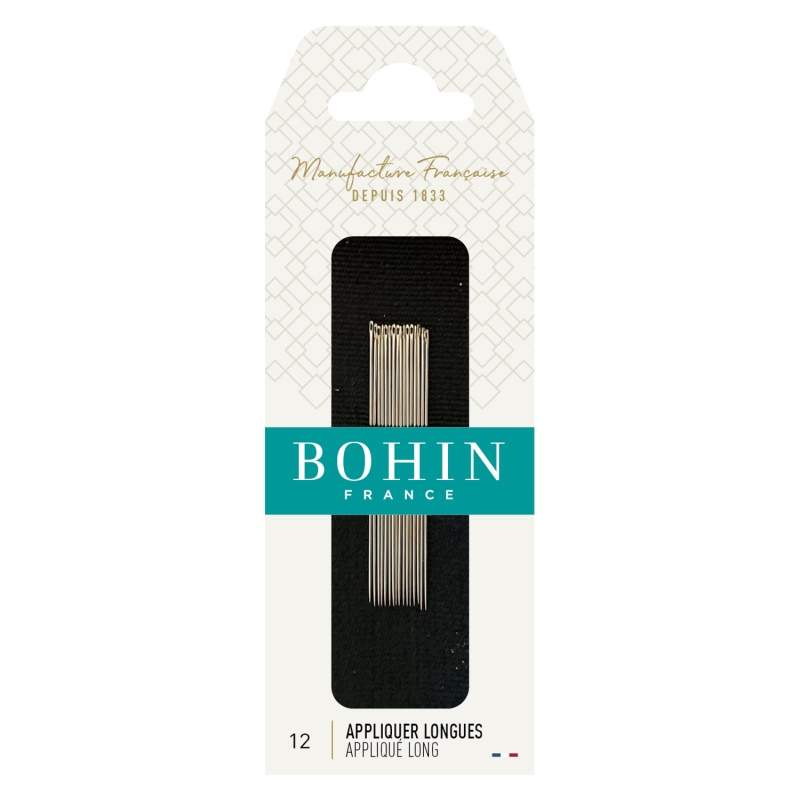 Bohin, Aghi Longues Lunghi per Applique a Mano e Beading n12 - 15pz