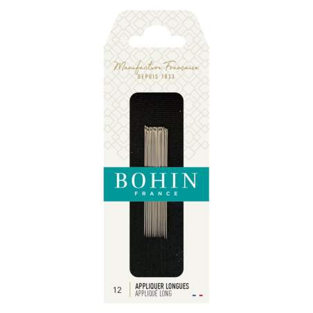 Bohin, Aghi Longues Lunghi per Applique a Mano e Beading n12 - 15pz