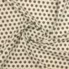 Moda Fabrics, Hometown, Tessuto bianco latte con grandi pois grigi Moda Fabrics - 1