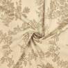 Moda Fabrics Fa La La La, Tessuto Beige con con grandi fiori tortora Moda Fabrics - 1