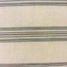 Mas d'Ouvan, Tessuto misto Lino Beige con Righe Grigie e Nere Mas D’Ouvan - 1
