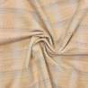 Tessuto giapponese tinto in filo beige con quadretti e tratteggi - Westek westex - 1