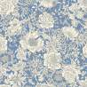 Tessuto Batista di Cotone con fondo azzurro e fiori bianco latte - The Modern Garden, Cosmo Textiles Cosmo Textile - 2