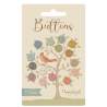 Tilda Poppy Seed Buttons, 15 bottoni da 9 mm colori pastello polverosi Tilda Fabrics - 1