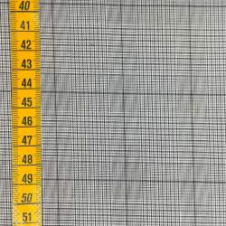 Tessuto percalle con disegno quadrettato bianco e nero - Sevenberry Classic Plaid Gingham Pepper Sojitz Fashion - 2