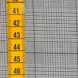 Tessuto percalle con disegno quadrettato bianco e nero - Sevenberry Classic Plaid Gingham Pepper Sojitz Fashion - 3