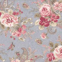 copy of Maywood Studio, Lovely Bunch, Tessuto Bianco con Piccoli Fiori Azzurri Maywood Studio - 1