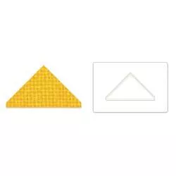 Bigz L Die Triangle, 3 1/8"H x 5 1/2"W Unfinished (cm 7,94 x 13,97) Sizzix - Big Shot - 1