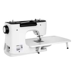 Necchi Creator C360 - Macchina elettronica per Quilting vista posteriore a sinistra con allungabase