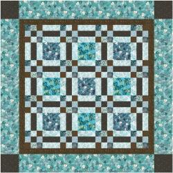 Strips and Squares Quilt per Principianti da 51¼ x 51¼ pollici - Kit con Cartamodello Roberta De Marchi - 1