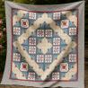 A Log Cabin in Bloom, Quilt Mystery 2026 Roberta De Marchi - Quilt finito solo patchwork