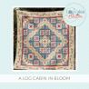 A Log Cabin in Bloom, Istruzioni PDF passo passo - Quilt da 260 x 260 cm