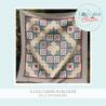 A Log Cabin in Bloom patchwork, Istruzioni PDF passo passo - Quilt da 260 x 260 cm Roberta De Marchi - 1