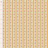 Tilda Village Life Agnes Ochre, Tessuto Crema con Strisce Ocra e Rose Tilda Fabrics - 1