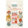 Tilda Village Life Autumn, 8 Bottoni da 14 e 16 mm Autunno Tilda Fabrics - 1
