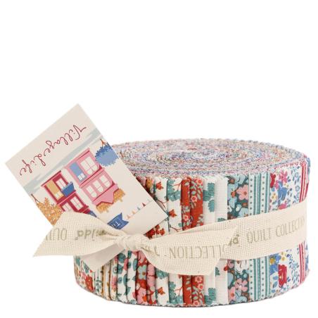 Tilda Village Life Fabric Roll, 40 Strisce 2,5 x 42 pollici 2 per tessuto Tilda Fabrics - 1