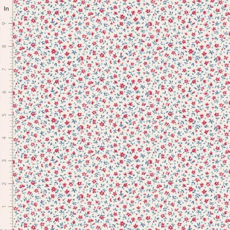 Tilda Village Life Mae Cream, Tessuto Panna con piccoli Fiori Tilda Fabrics - 1