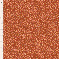 Tilda Village Life Mae Rust, Tessuto Rosso con piccoli Fiori Tilda Fabrics - 1