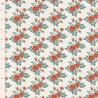 Tilda Village Life Myrtle Teal, Tessuto Panna con Mazzi di Rose e foglie Teal Tilda Fabrics - 1