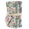 Tilda Village Life Petrol/Teal, 5 Fat Quarter 48 x 53 cm Petrolio/Teal Tilda Fabrics - 1