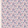 Tilda Village Life Ruth Blue, Tessuto Panna con piccoli rami di fiori Blu Tilda Fabrics - 1