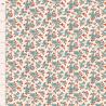 Tilda Village Life Ruth Teal, Tessuto Panna con piccoli rami di fiori Teal Tilda Fabrics - 1