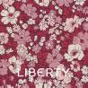 Wide Width 1, Cosmos Park, Tessuto per Retro Rosso con Fiori Rosa - Liberty Fabrics Liberty Fabrics - 1