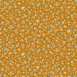 Tilda Village Life Mae Ochre, Tessuto Ocra con piccoli Fiori Tilda Fabrics - 1