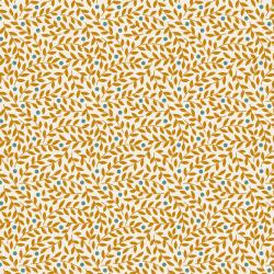 Tilda Village Life Lillian Ochre, Tessuto Panna con piccoli rami Ocra Tilda Fabrics - 1