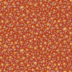 Tilda Village Life Mae Rust, Tessuto Rosso con piccoli Fiori Tilda Fabrics - 1