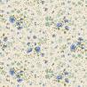 Tilda Wideback Basics Ellie Blue/Teal, Tessuto Crema con piccoli fiori blu e verde acqua