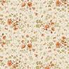 Tilda Wideback Basics Ellie Ginger/Olive, Tessuto Crema con piccoli fiori zenzero e oliva