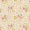 Tilda Wideback Basics Ellie Pink/Yellow, Tessuto Crema con piccoli fiori rosa e gialli