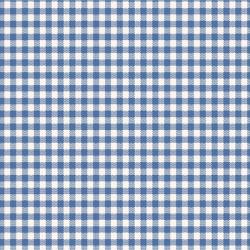 Tilda Wideback Basics Gingham Blue, Tessuto Blu a quadretti Vichy