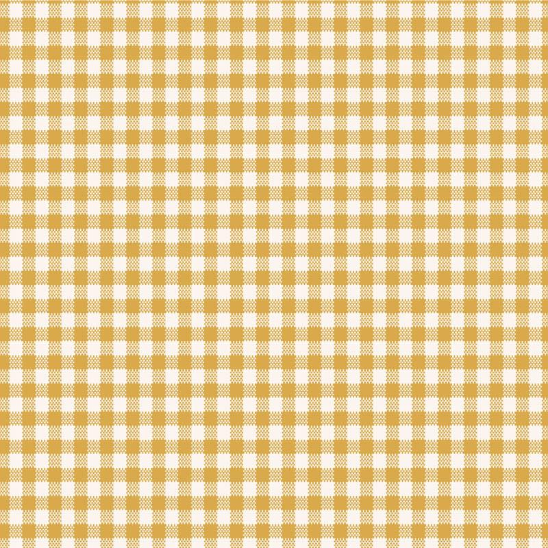Tilda Wideback Basics Gingham Yellow, Tessuto Giallo a quadretti Vichy