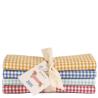 Tilda Wideback Basics Gingham Bundle, 4 tessuti a quadretti vichy pretagliati da 132 x 48 cm Tilda Fabrics - 1