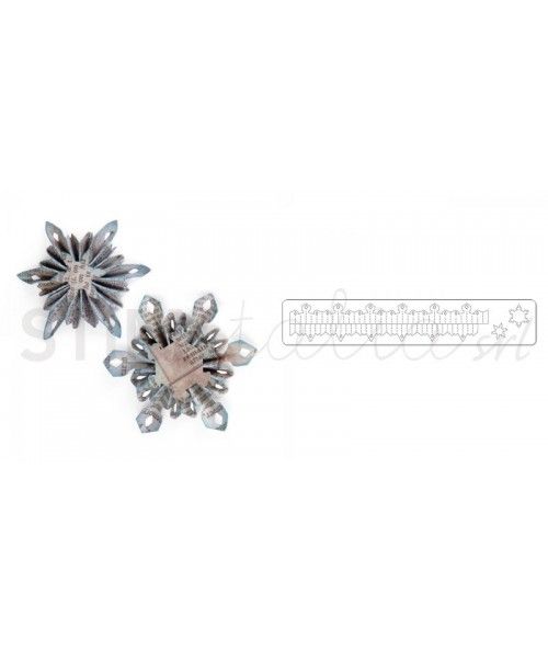 Sizzix, Sizzlits Decorative Strip Die Mini Snowflake Rosettes (2 Sizes) Sizzix - Big Shot - 1