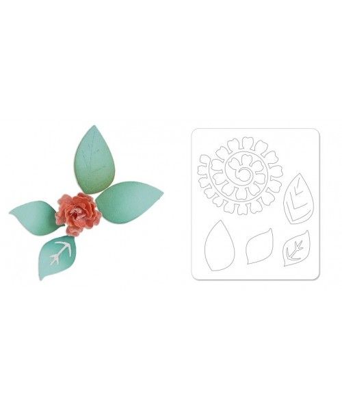 Sizzix, Sizzlits Die - Flower, Bloomw/Leaves 3-D by Scrappy Cat Sizzix - Big Shot - 1