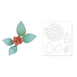 Sizzix, Sizzlits Die - Flower, Bloomw/Leaves 3-D by Scrappy Cat Sizzix - Big Shot - 1