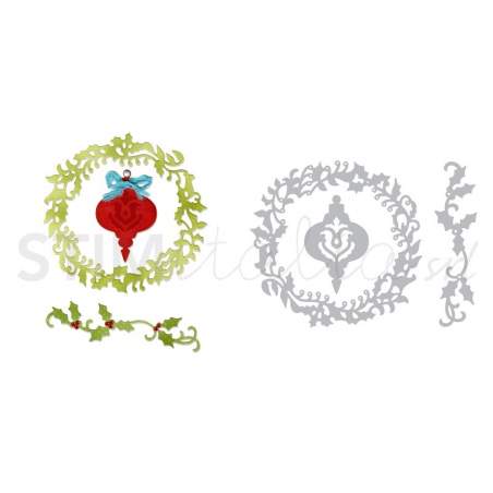 Sizzix, Thinlits Dies - Christmas Ornament, Wreath & Vine by Jen Long-Philipsen Sizzix - Big Shot - 1