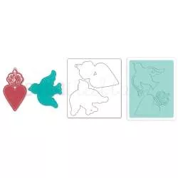 Bigz Die w/Bonus Textured Impressions Heart Crown & Bird Tags by Jen Long_WWC Sizzix - Big Shot - 1