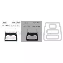 Framelits Die Set 4PK w/Stamps - Noted by Jillibean Soup Sizzix - Big Shot - 1