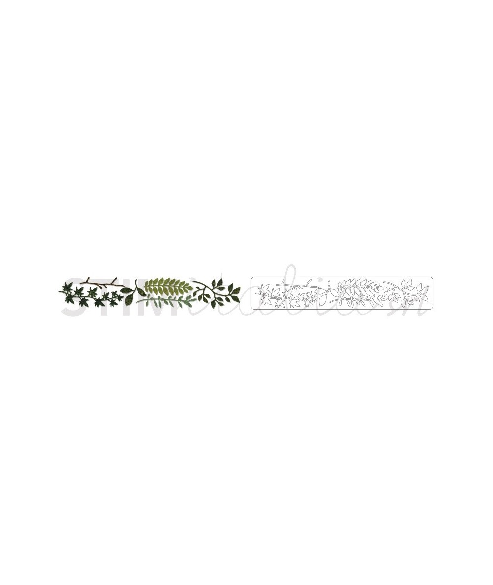 Sizzix, Sizzlits Decorative Strip Die Spring Greenery by Tim Holtz Sizzix - Big Shot - 1
